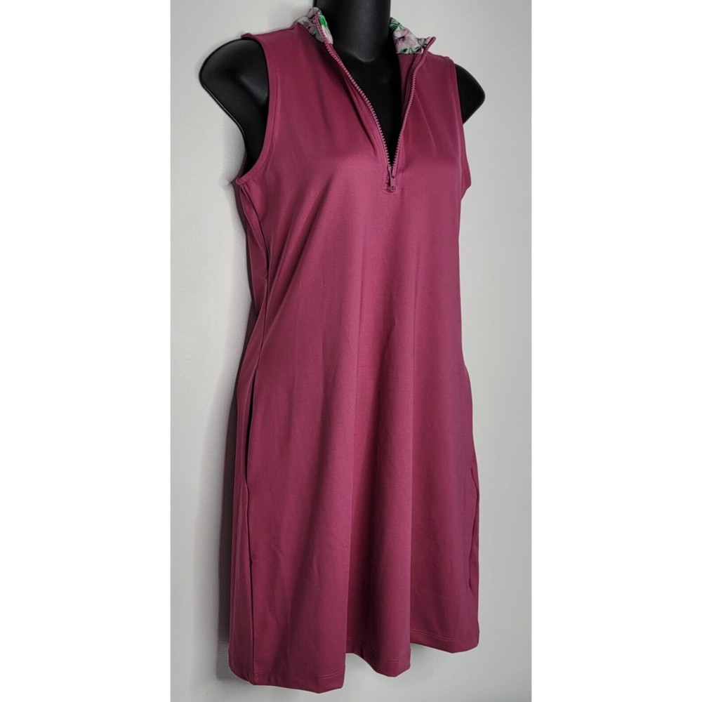 Tommy Bahama Golf Tennis Dress Womans Floral Tropical Print w/ Shorts Pink XS - Picture 4 of 8